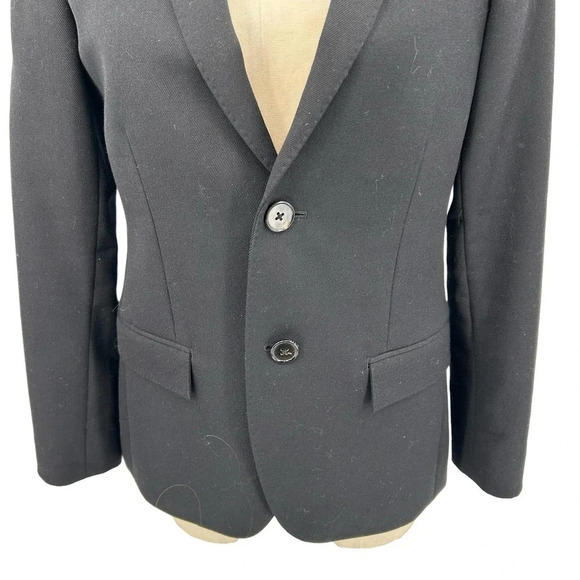 J. Crew Ludlow Blazer Black Luxe Matte Wool Gabardine Size 6 - Picture 4 of 9